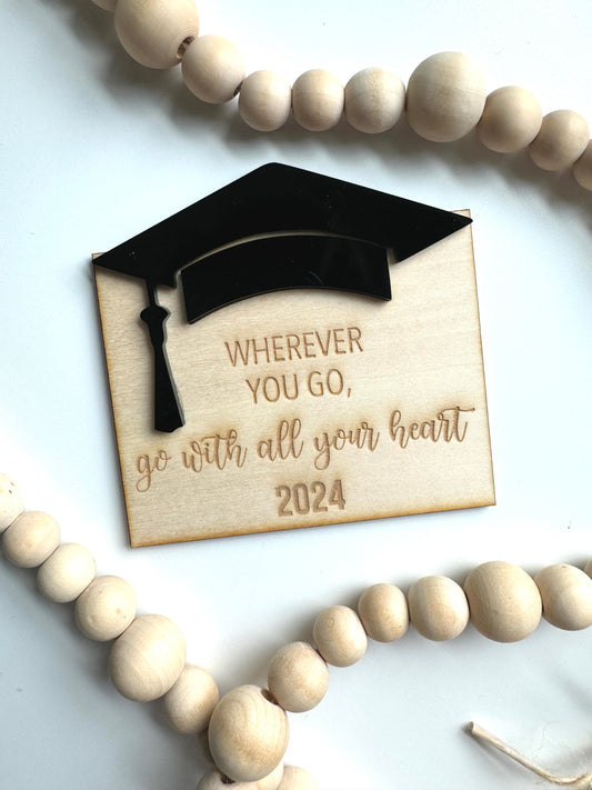 Gift Card Holder | Graduation | Go With Your Heart